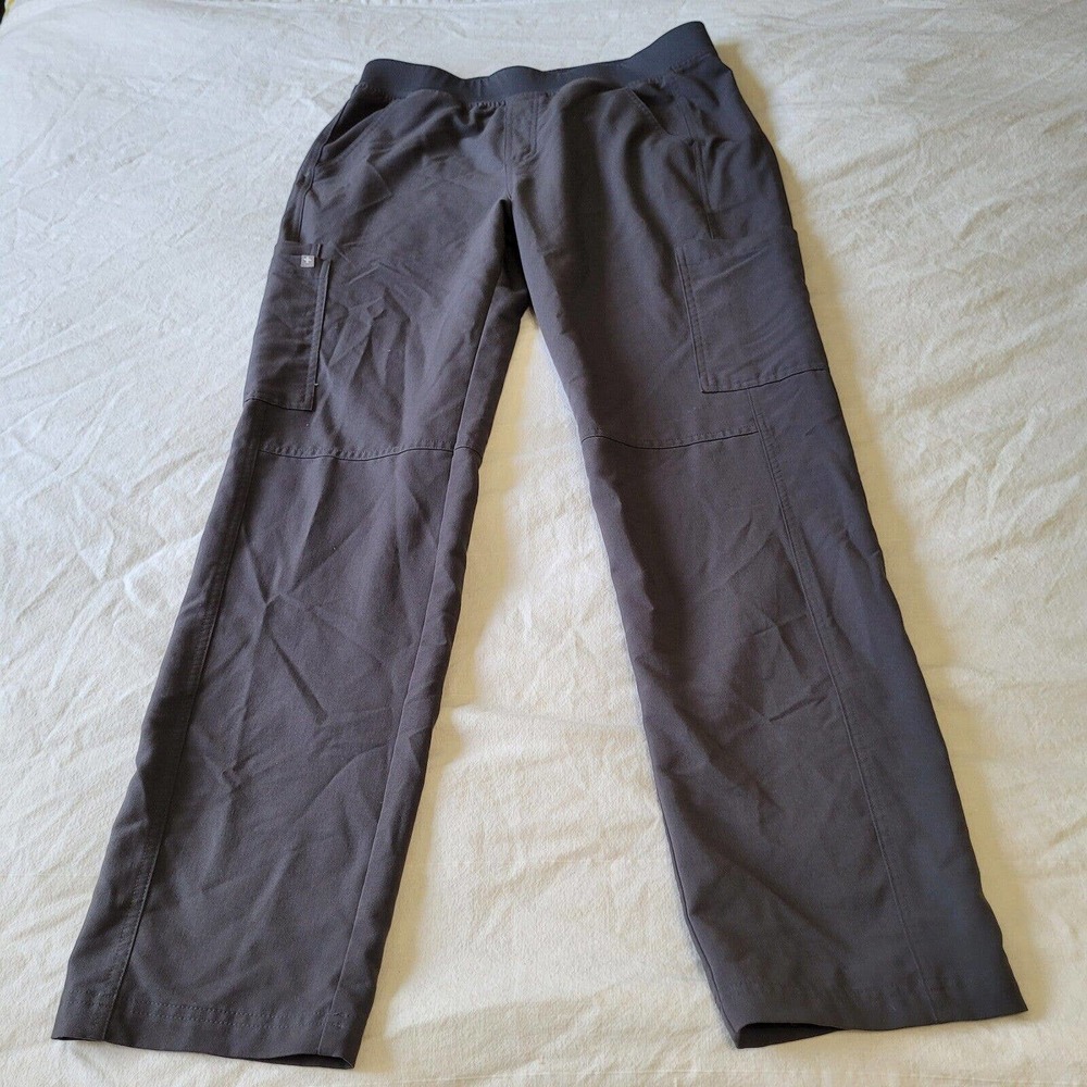 FIGS Kade Cargo Scrub Pants Women’s Size Medium Charcoal